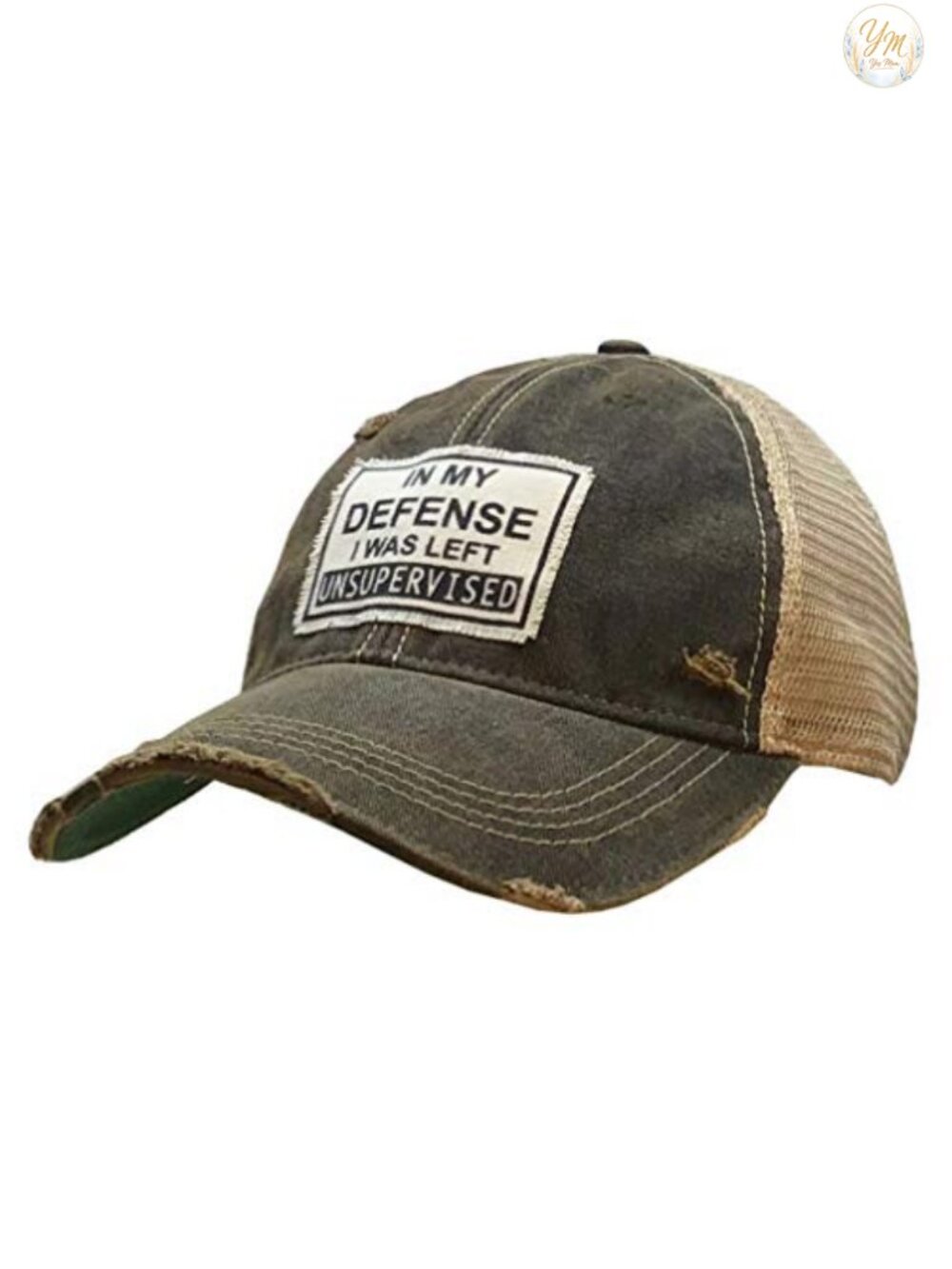 Distressed Trucker Baseball Cap Funny Sayings Adjustable Snapback
